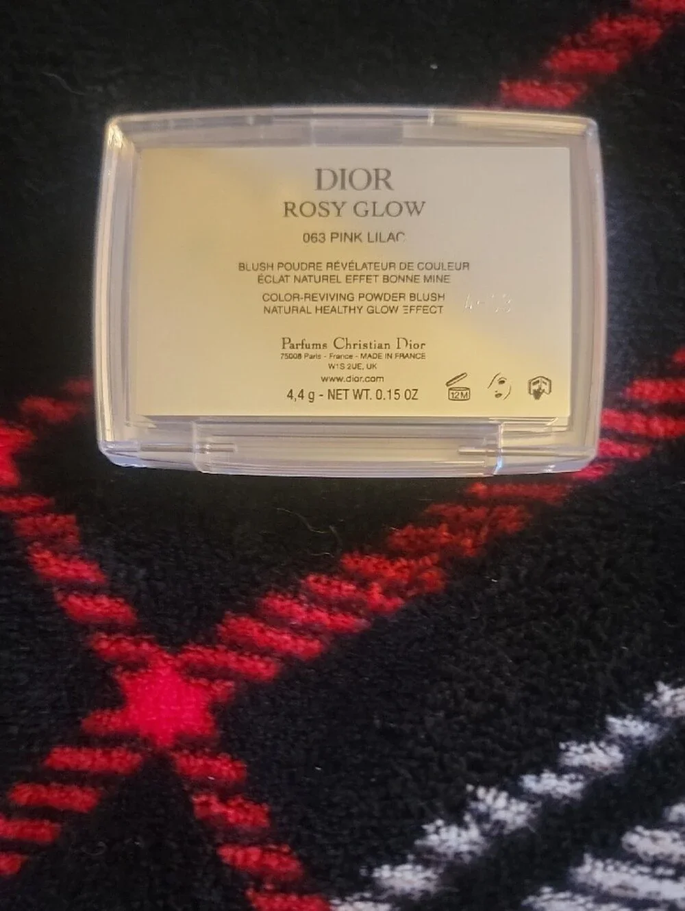 Dior Rosy Glow Compact Blush in Pink Lilac with Silver Frame Brand New